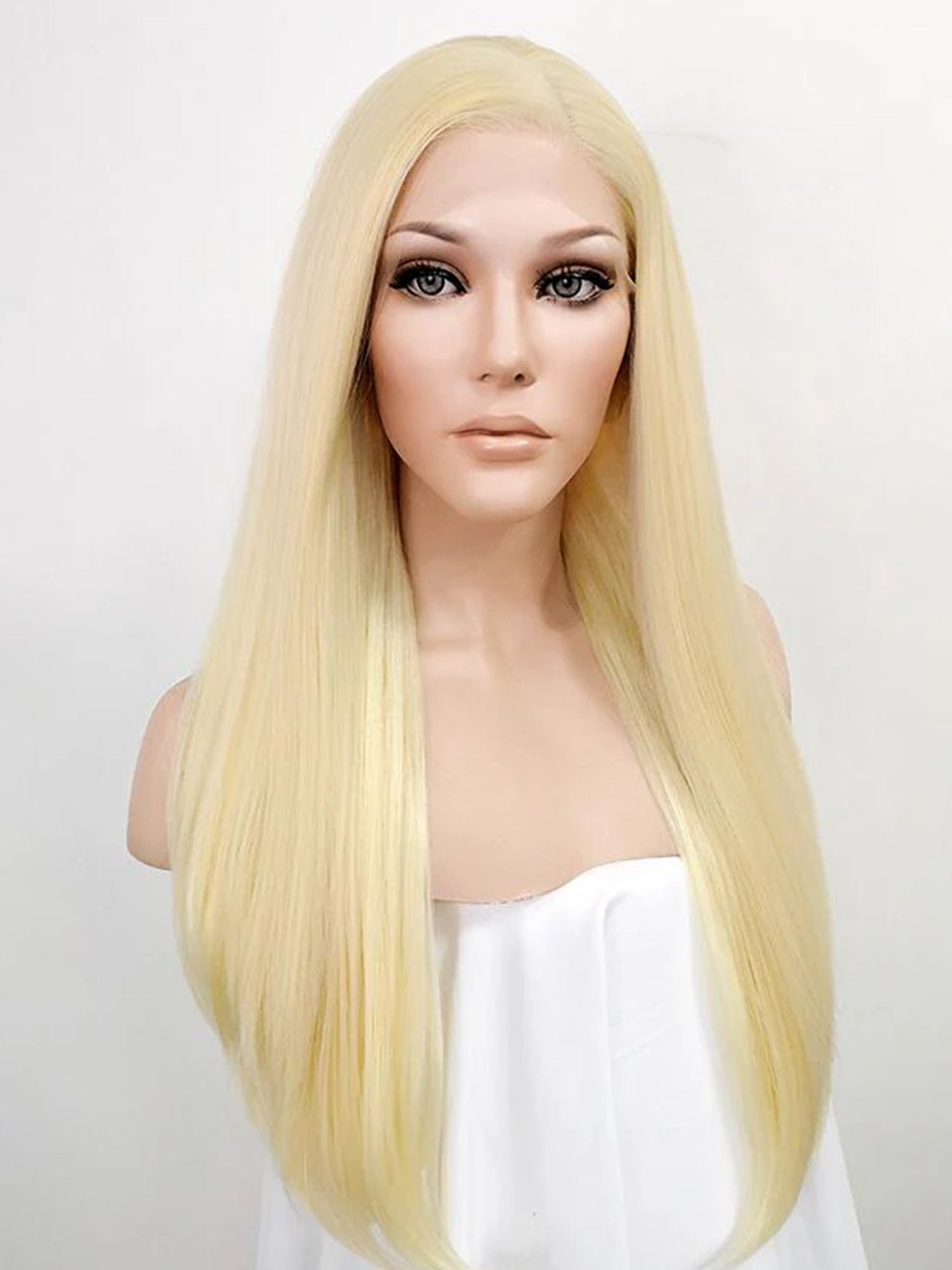 24" Golden Blonde Lace Front Synthetic Wig 20009