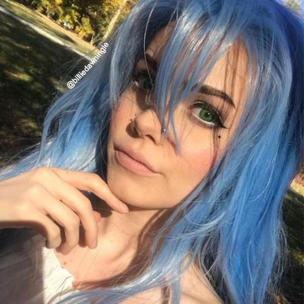 30" Light Blue Lace Front Synthetic Wig 10187 - StarLite Hair