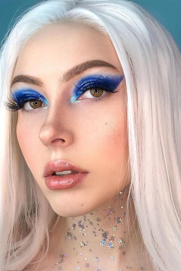 24" White Lace Front Synthetic Hair Wig 20225