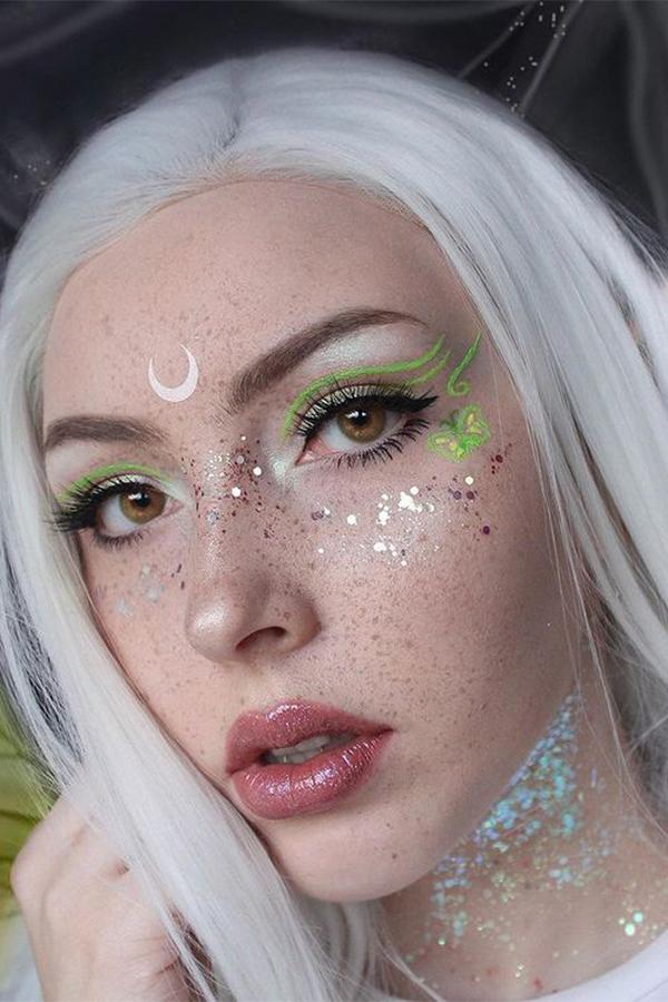 24" White Lace Front Synthetic Hair Wig 20225