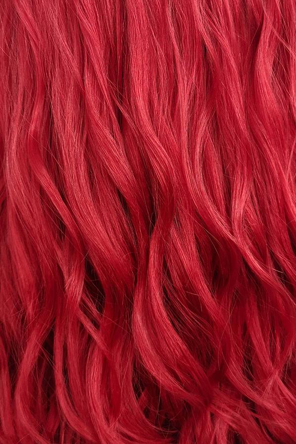 24" Dark Red Lace Front Synthetic Wig 20164 - StarLite Hair