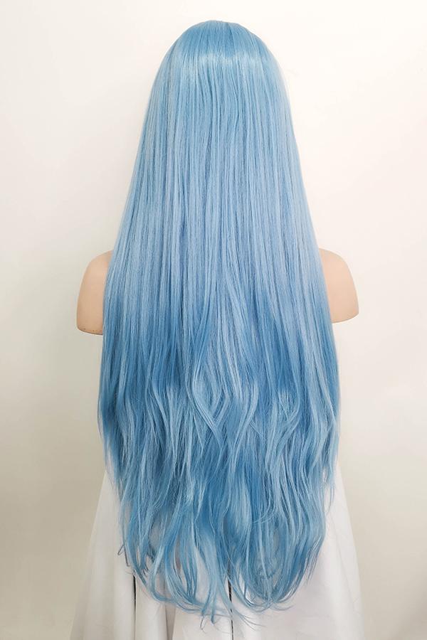 30" Light Blue Lace Front Synthetic Wig 10187