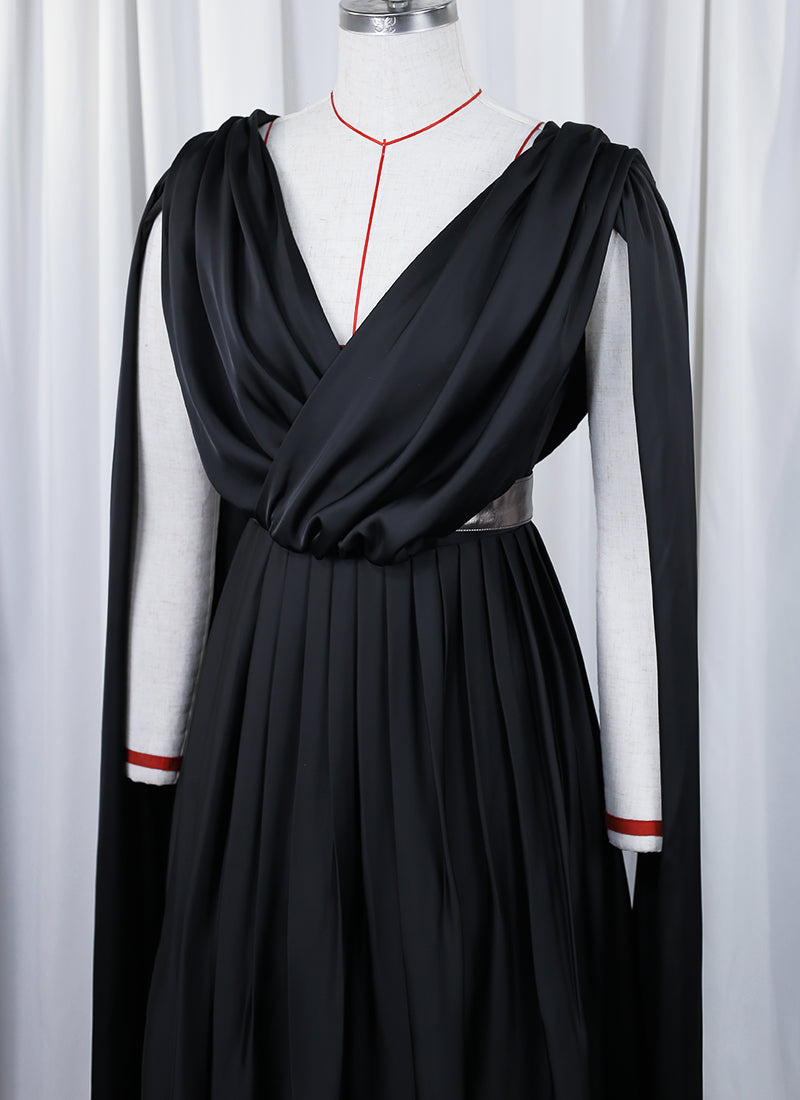 Game of Thrones Daenerys Targaryen Black Greek Gown Cosplay Costume CO104