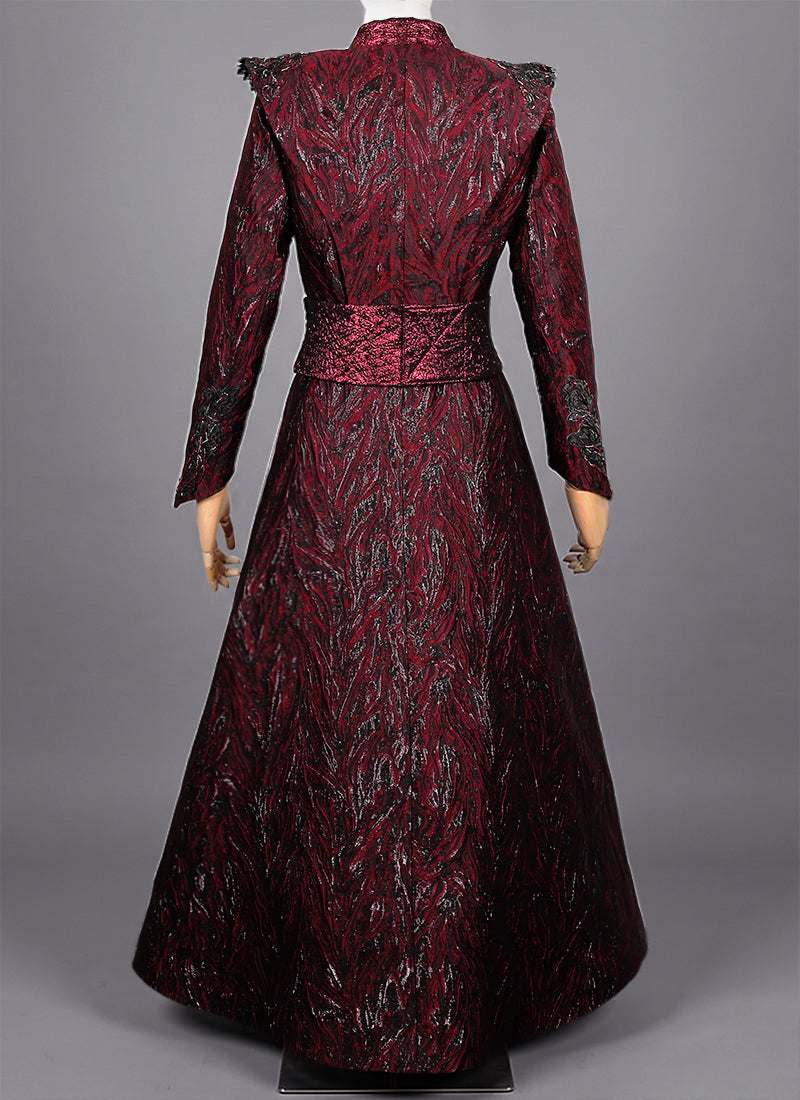 House of the Dragon Season 3 Queen Rhaenyra Targaryen Red Cosplay Gown Costume CO115