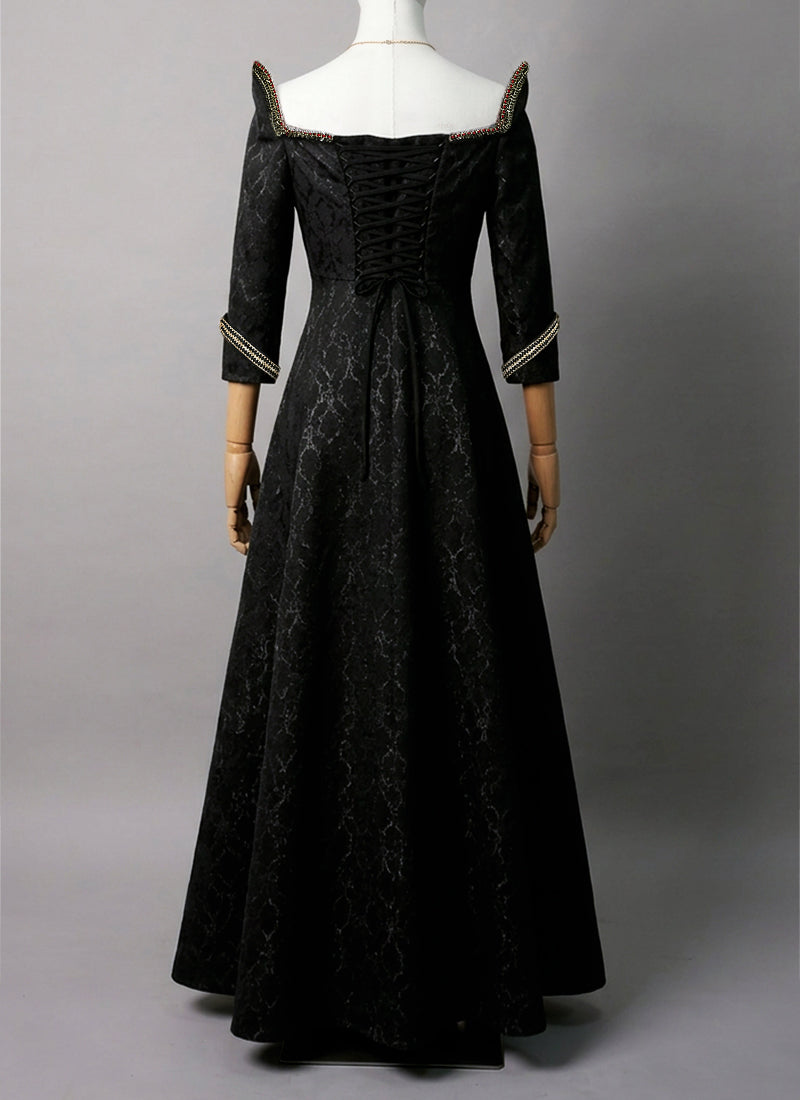 Black & Red Gown Costume Outfit for Cosplay as Rhaenyra Targaryen from House Of The Dragon Season 1 CO118