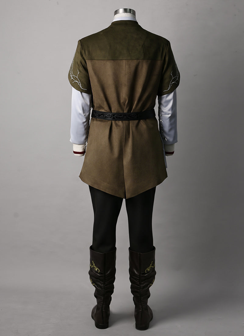 Olive Green & Brown Costume Outfit for Cosplay as Legolas from The Lord of the Rings: The Fellowship of the Ring CO122