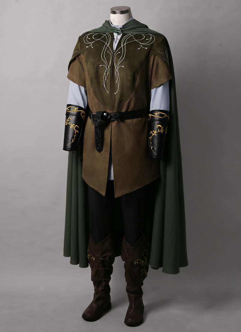 Olive Green & Brown Costume Outfit for Cosplay as Legolas from The Lord of the Rings: The Fellowship of the Ring CO122