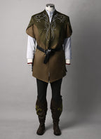 Olive Green & Brown Costume Outfit for Cosplay as Legolas from The Lord of the Rings: The Fellowship of the Ring CO122