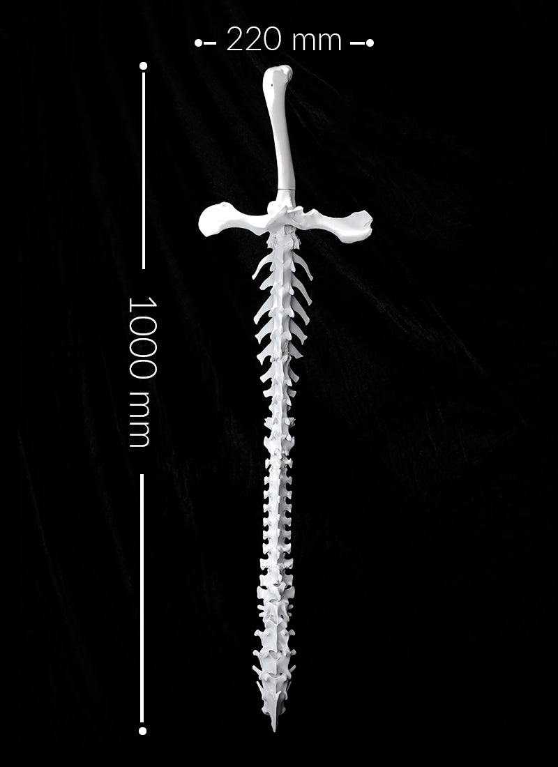 Dao Gui Yi Xian Detachable Spine Sword 3D Printed Unpainted White Prop Kit TD003