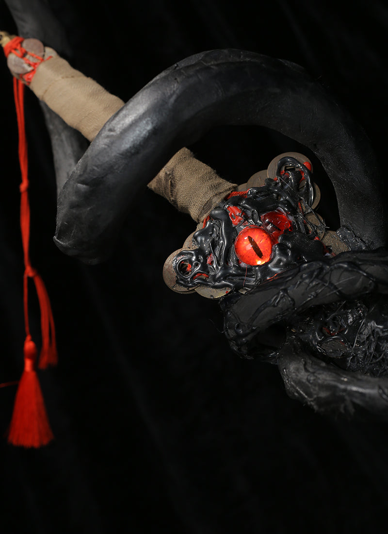 Dao Gui Yi Xian Copper Coin Sword 3D Printed Prop TD004