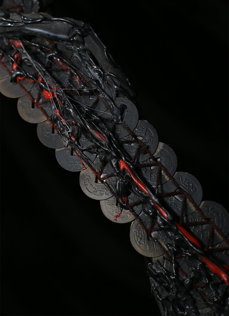 Dao Gui Yi Xian Copper Coin Sword 3D Printed Prop TD004