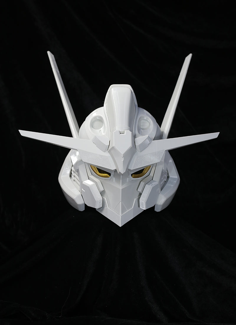 Mobile Suit Gundam The Witch from Mercury Suletta Mercury Gundam Aerial Detachable 3D Printed Helmet Unpainted White Prop Kit TD005