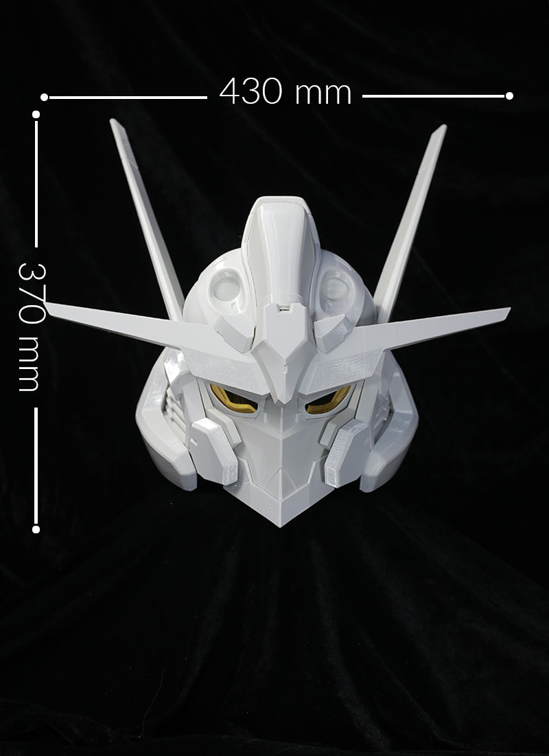 Mobile Suit Gundam The Witch from Mercury Suletta Mercury Gundam Aerial Detachable 3D Printed Helmet Unpainted White Prop Kit TD005