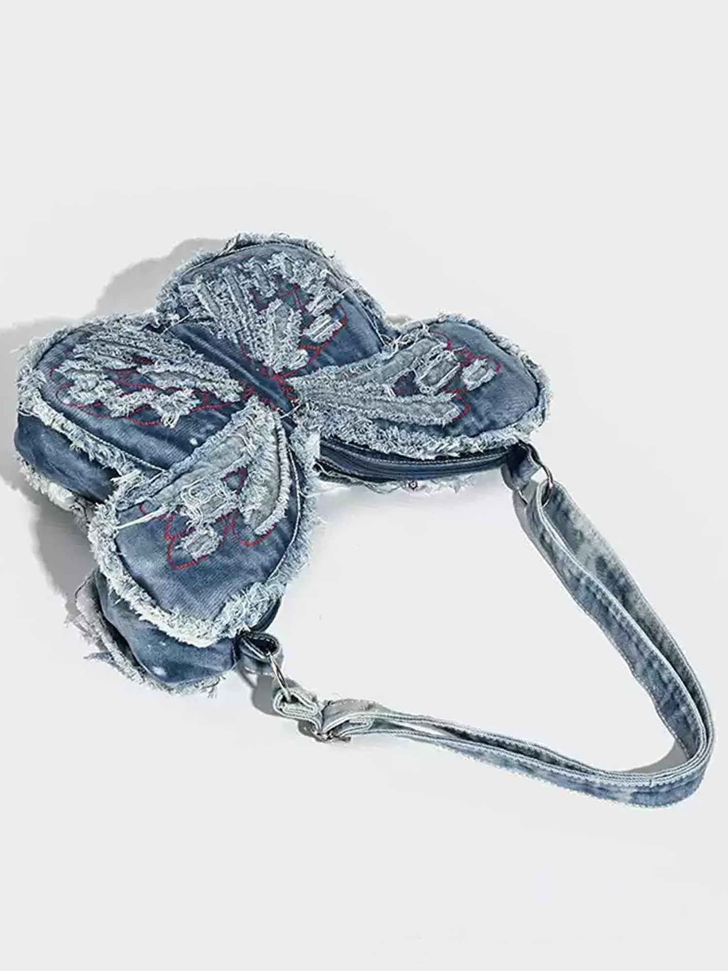 Butterfly Shaped Denim Distressed Vintage Backpack BP001