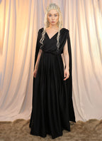 Game of Thrones Daenerys Targaryen Black Greek Gown Cosplay Costume CO104