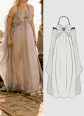 Game of Thrones Daenerys Targaryen Cami Dress Cosplay Costume CO109