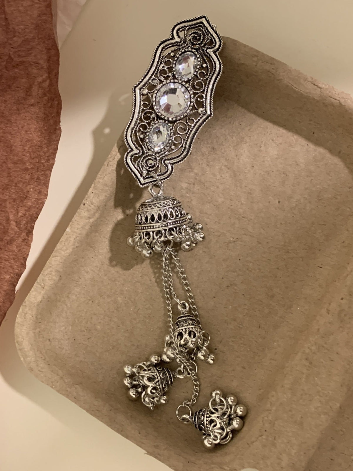 Bohemian Crystal Fringe Hair Clip ?Vintage Ethnic Hair Accessory NE005