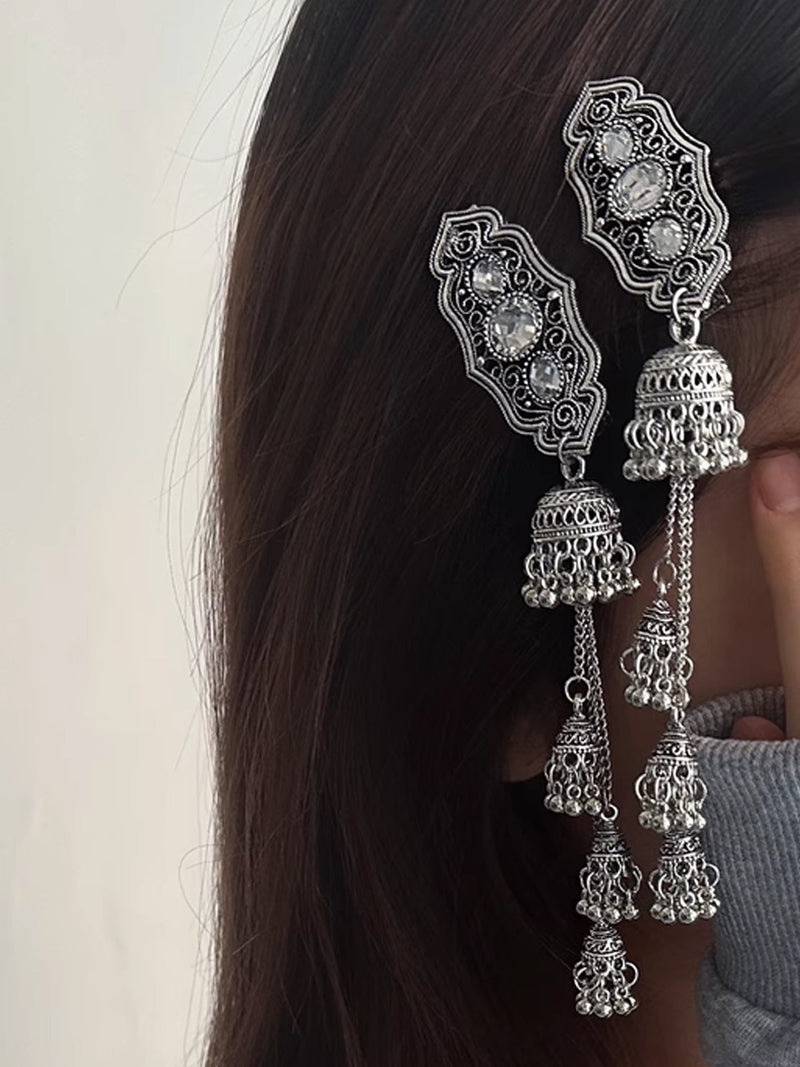 Bohemian Crystal Fringe Hair Clip ?Vintage Ethnic Hair Accessory NE005