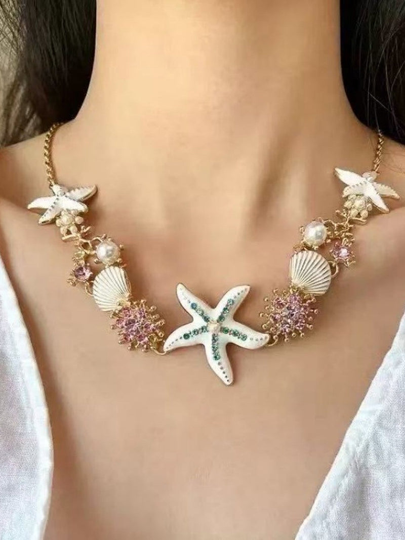 Boho Beach Starfish Necklace NE012