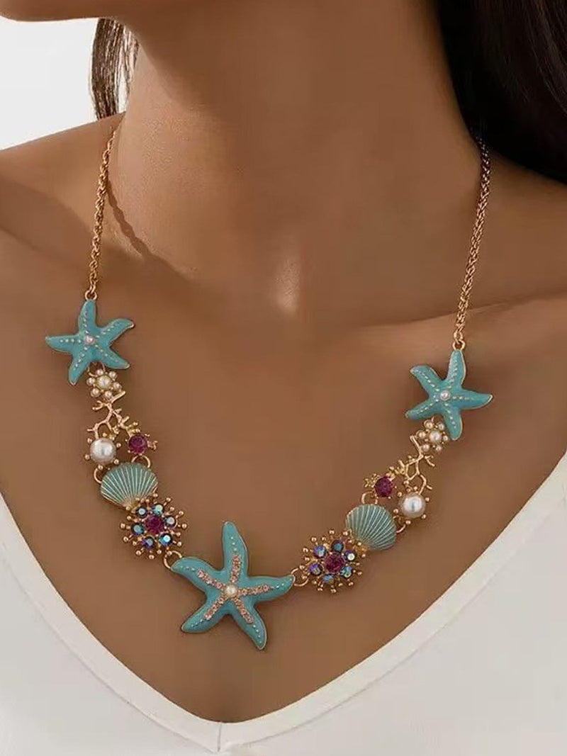 Boho Beach Starfish Necklace NE012