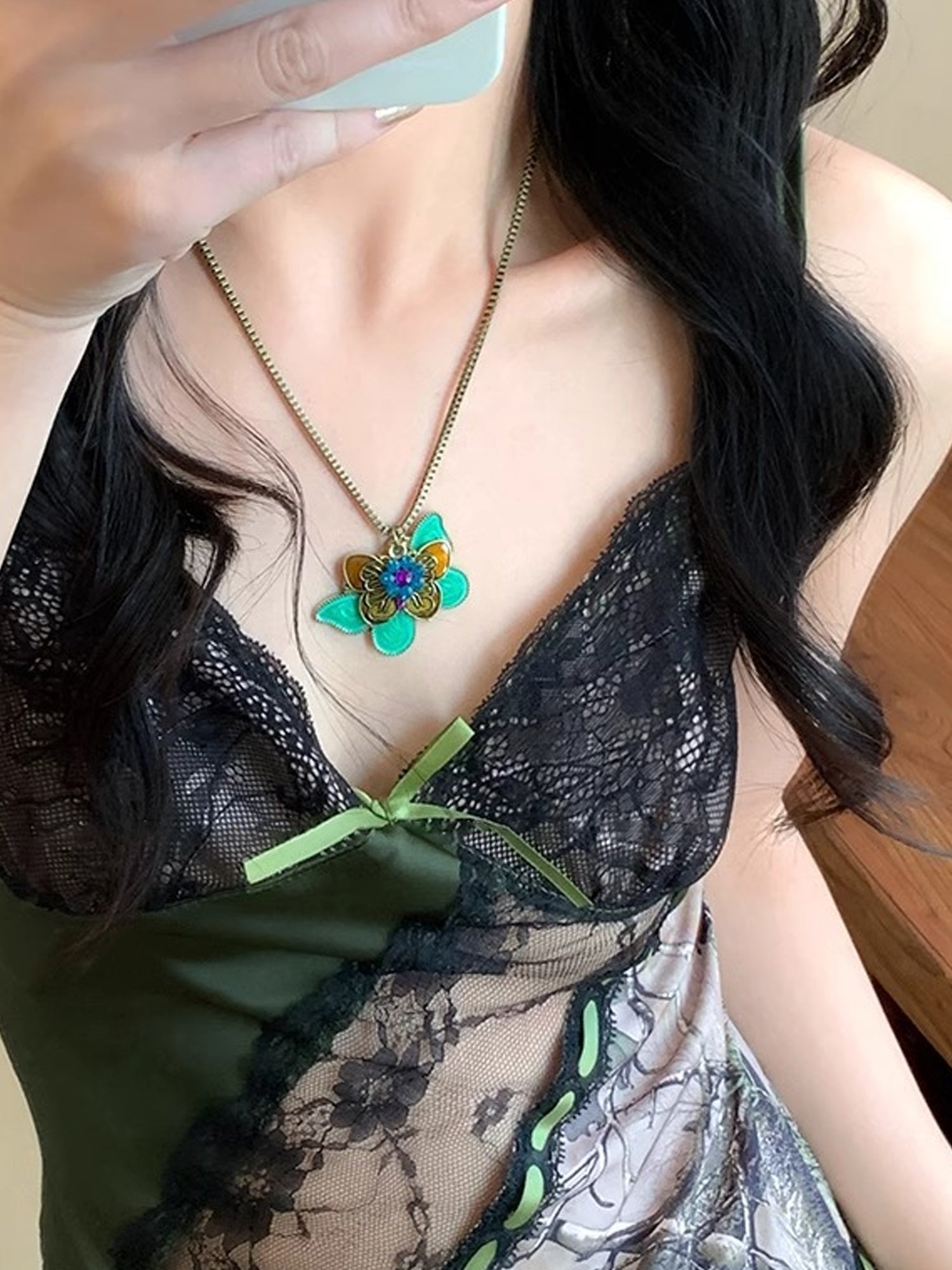 Boho Vintage Pendant Necklaces - Retro Coin, Butterfly & Enamel Charm Statement Jewelry for Women NE016