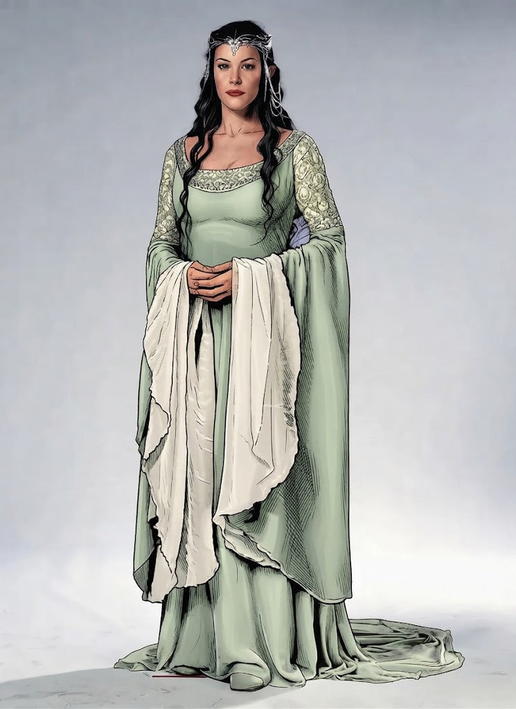 The Lord of the Rings Arwen Cosplay Costume OPC001