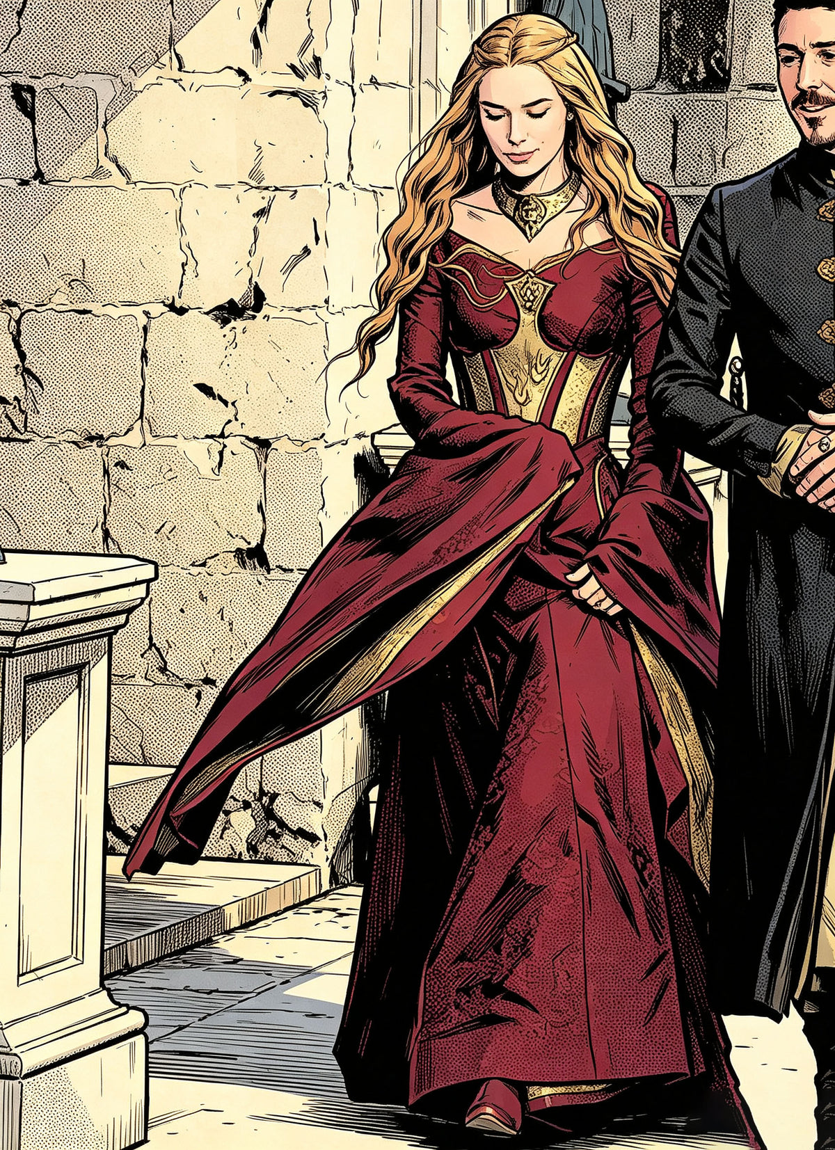 Game of Thrones Cersei Lanniste Cosplay Costume OPC004