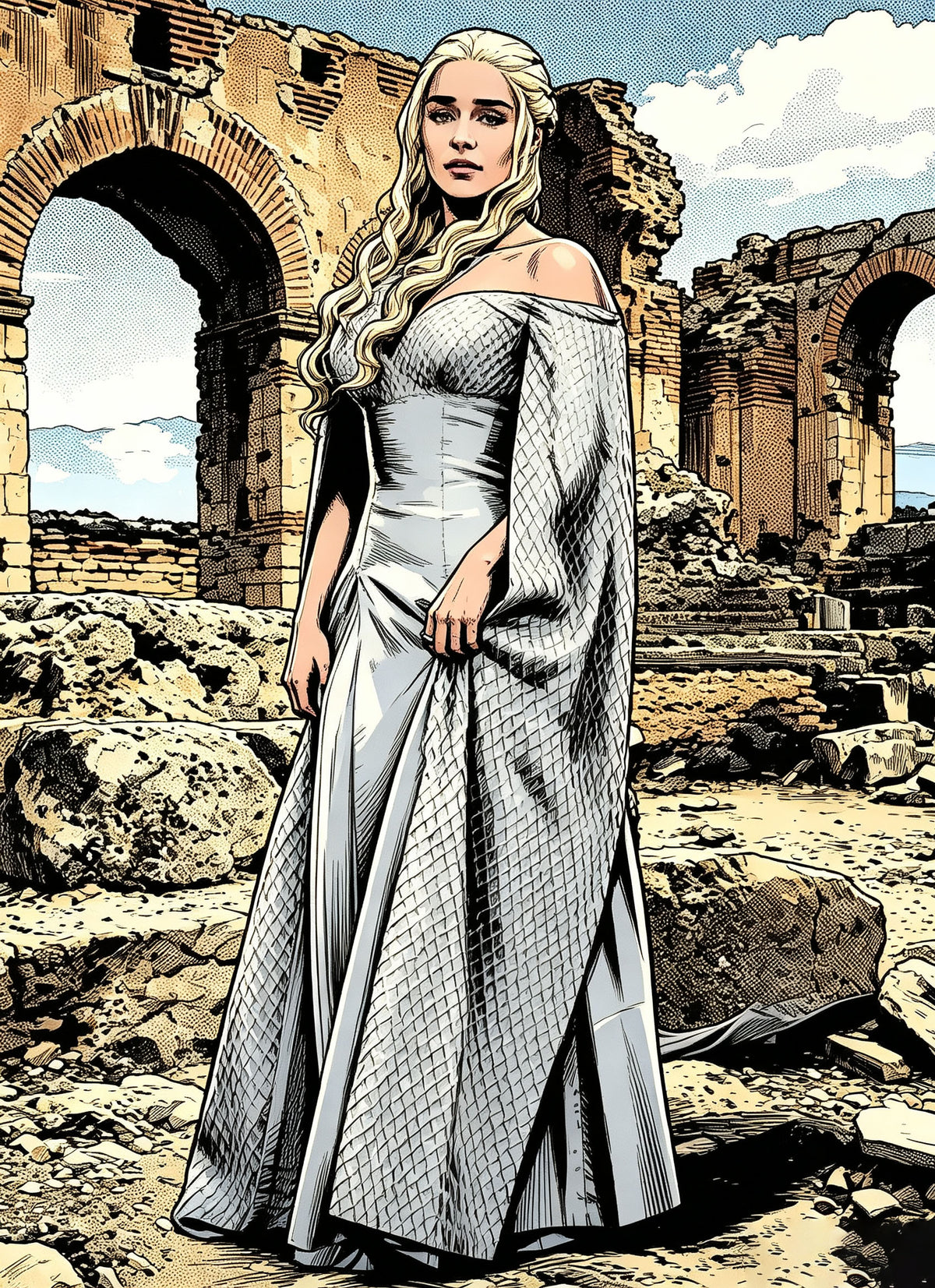 Game of Thrones Daenerys Targaryen Cosplay Costume OPC015
