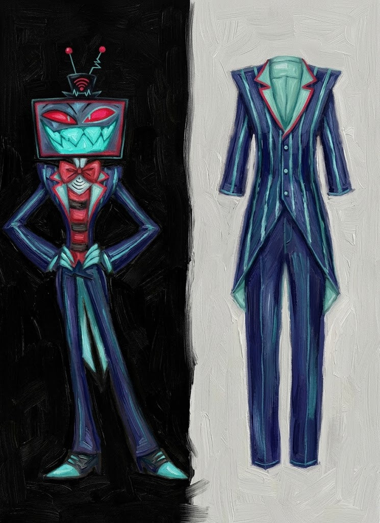Hazbin Hotel Vox Cosplay Costume OPC017