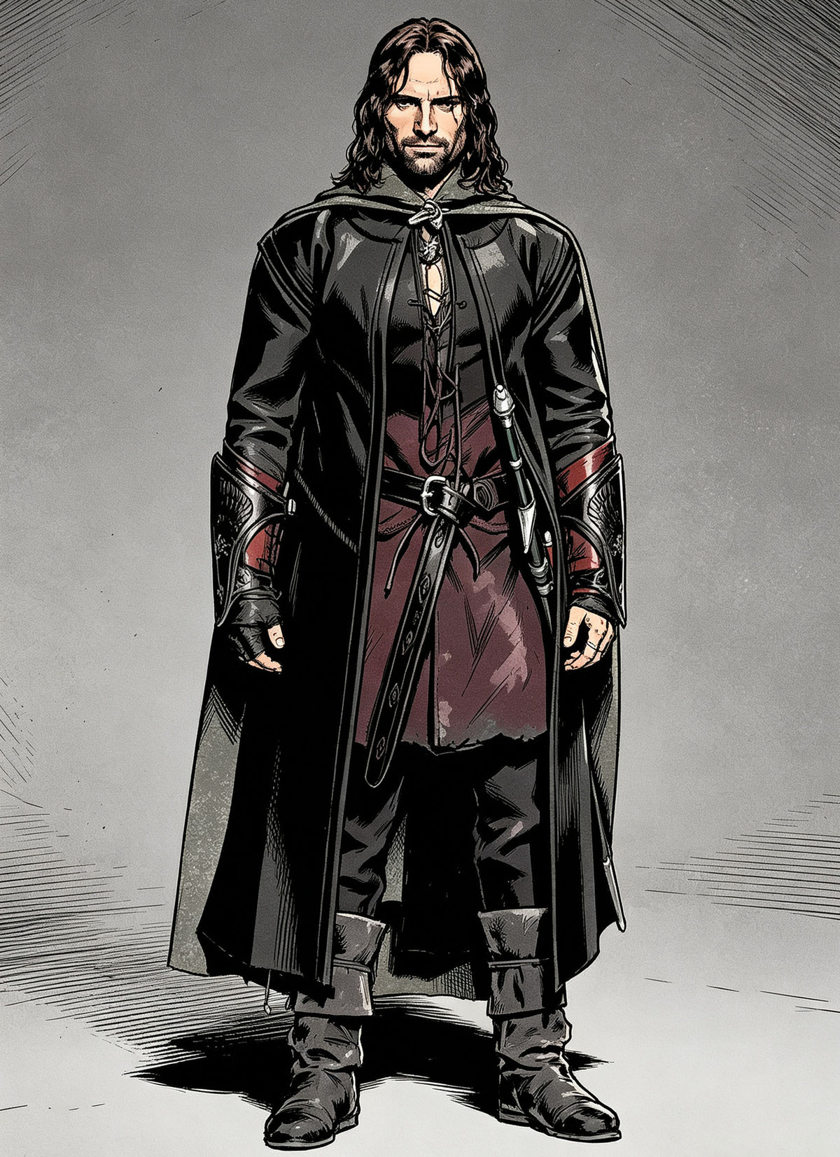 The Lord of the Rings Aragorn Cosplay Costume OPC052