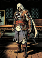 Assassin's Creed Black Flag Resynced Edward Kenway Cosplay Costume OPC057