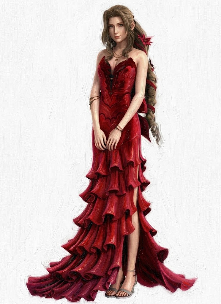 Final Fantasy Aerith Gainsborough Cosplay Costume OPC068