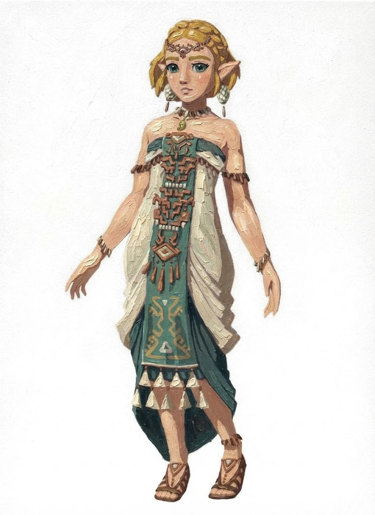 The Legend of Zelda: Tears of the Kingdom Zelda Cosplay Costume OPC073
