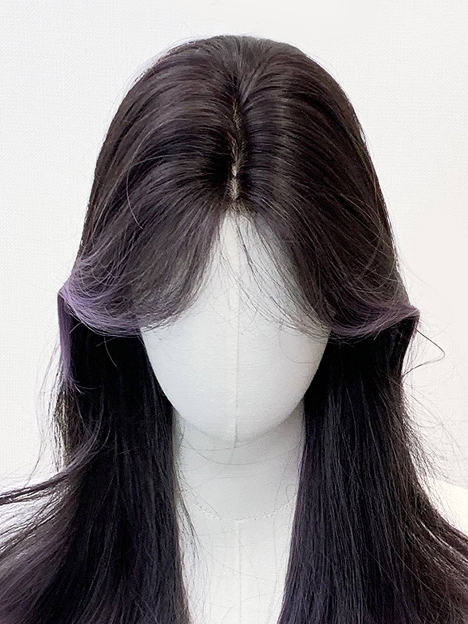 28" Balayage Mixed Purple Wavy Fashion Synthetic Hair Wig QS016