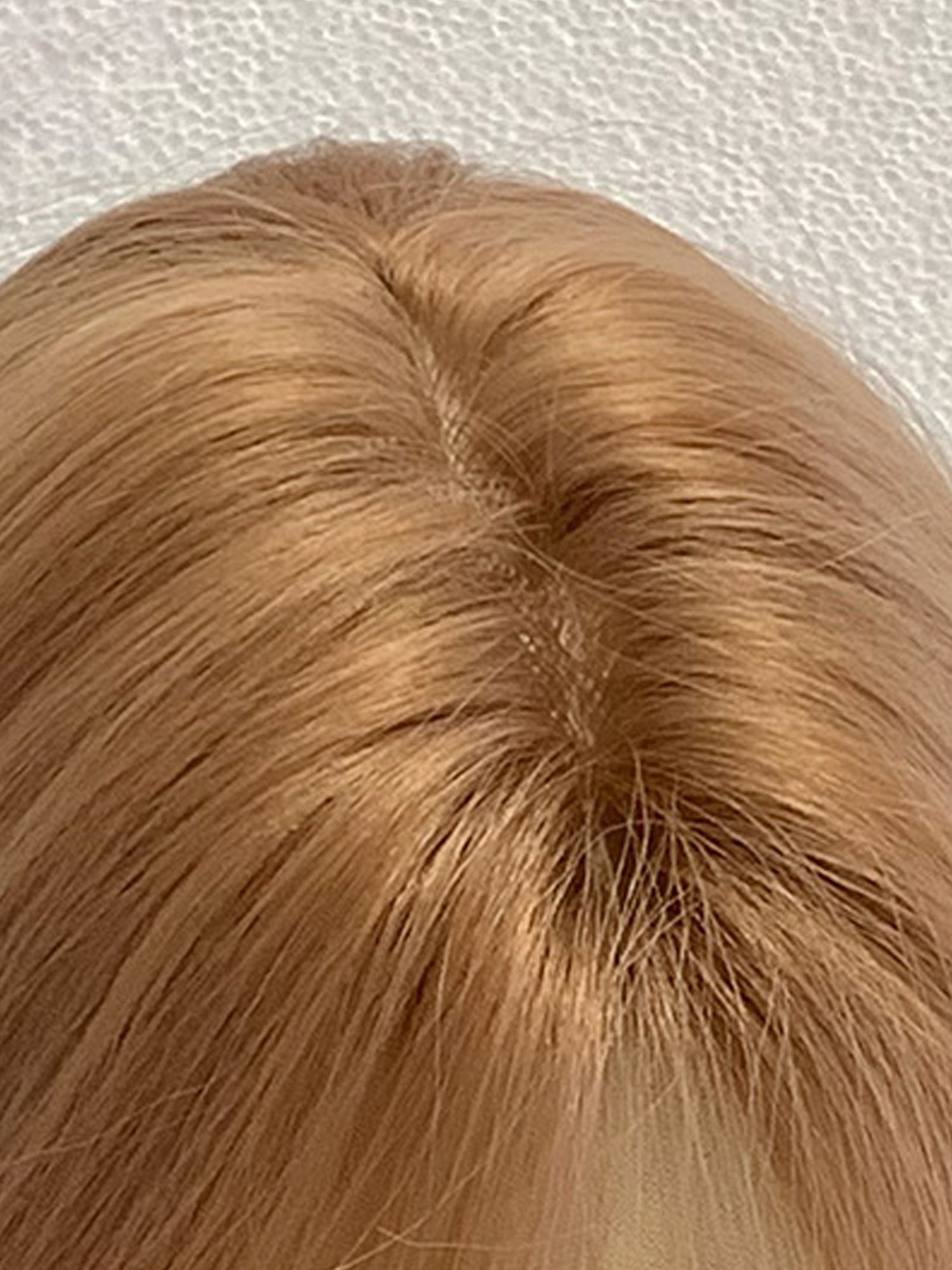 28" Caramel Brown Wavy Fashion Synthetic Hair Wig QS020