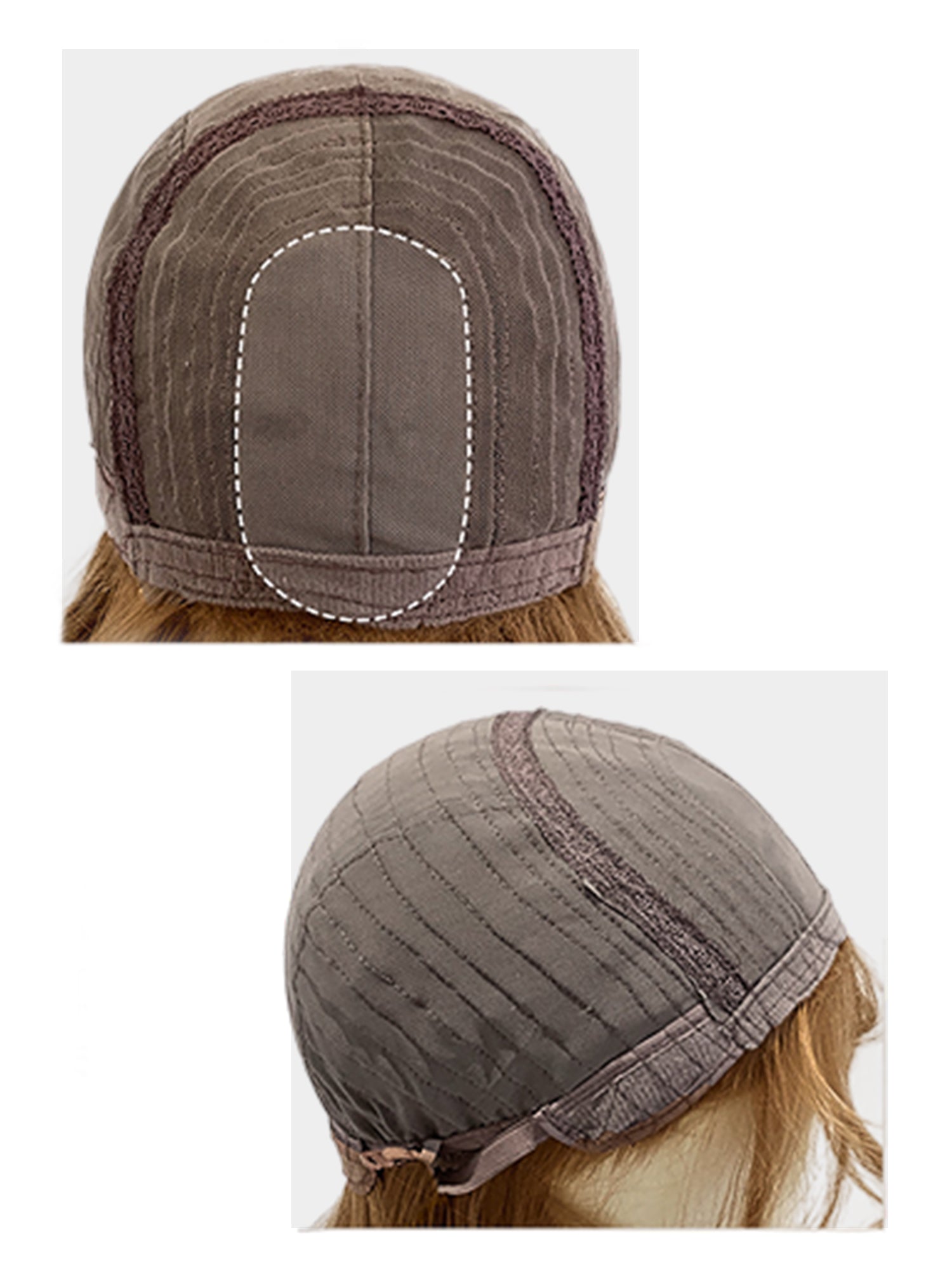 28" Caramel Brown Wavy Fashion Synthetic Hair Wig QS020