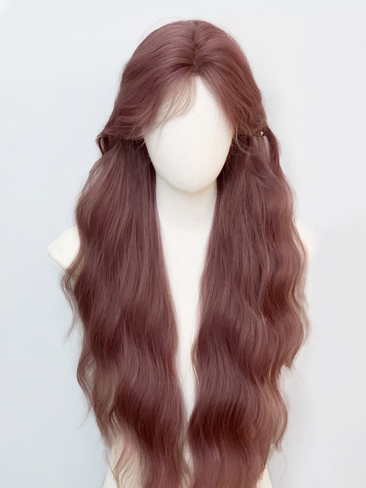 28" Lilac Wavy Fashion Synthetic Hair Wig QS021