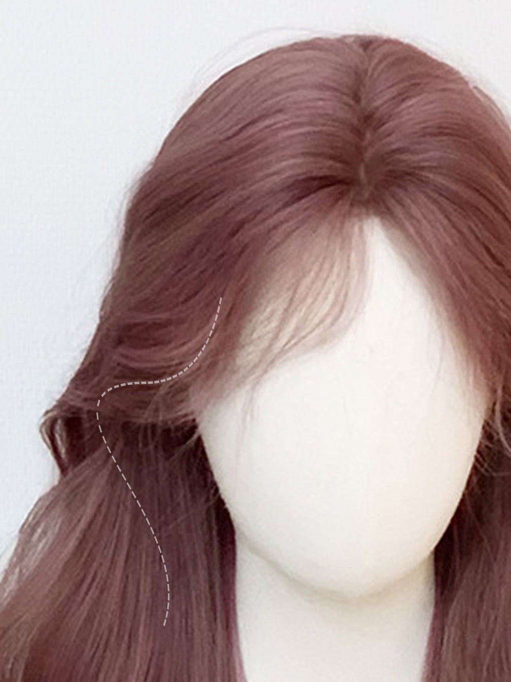 28" Lilac Wavy Fashion Synthetic Hair Wig QS021