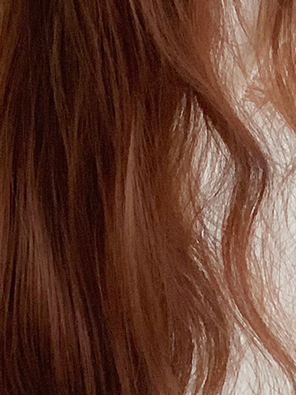 28" Chestnut Brown Wavy Fashion Synthetic Hair Wig QS022