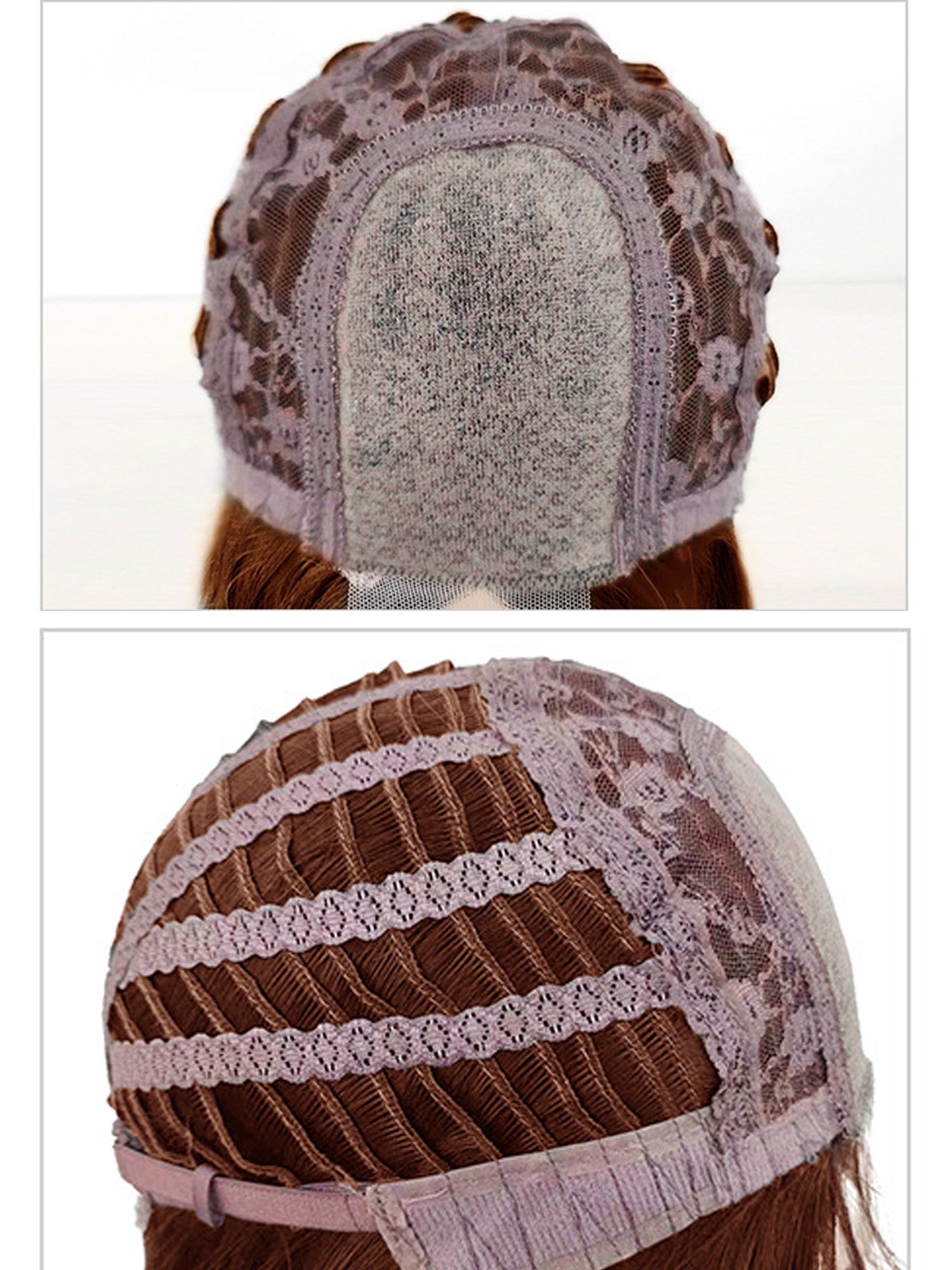 28" Chestnut Brown Wavy Fashion Synthetic Hair Wig QS022