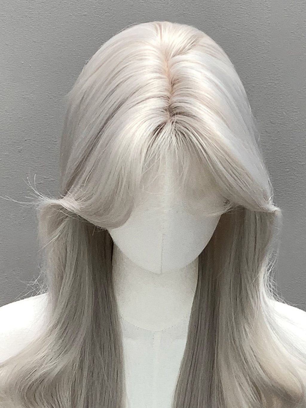 28" Ash Blonde Wavy Fashion Synthetic Hair Wig QS024