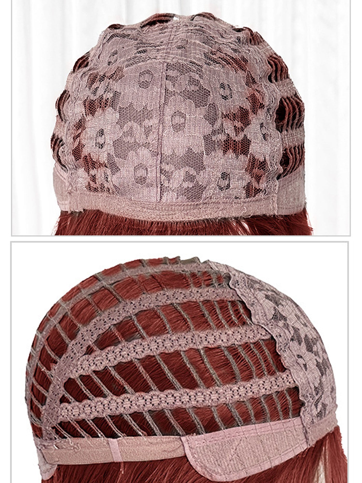 26" Red Straight Fashion Synthetic Hair Wig QS028