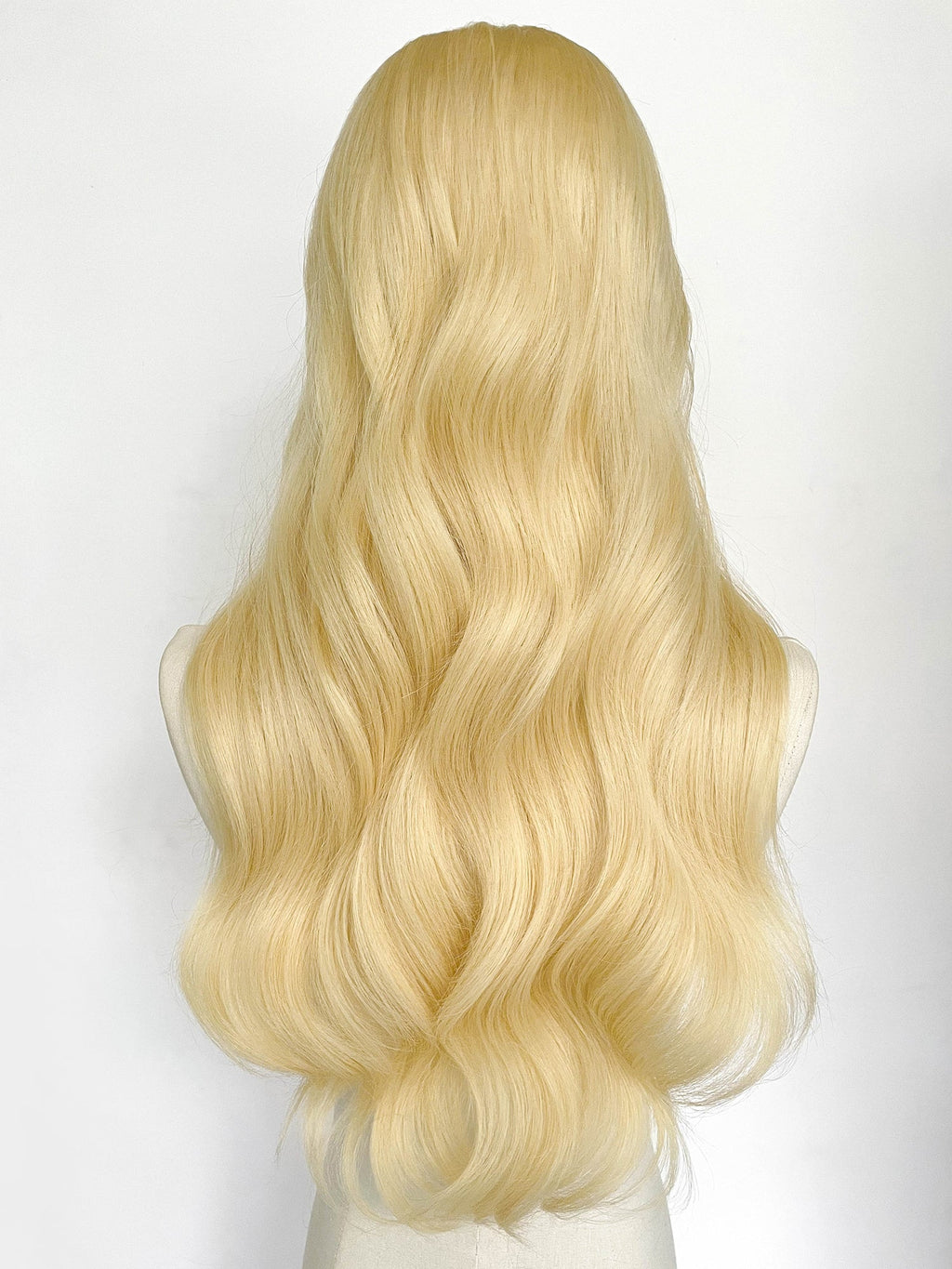 26" Long Straight Blonde Lace Top Remy Human Hair HHC030