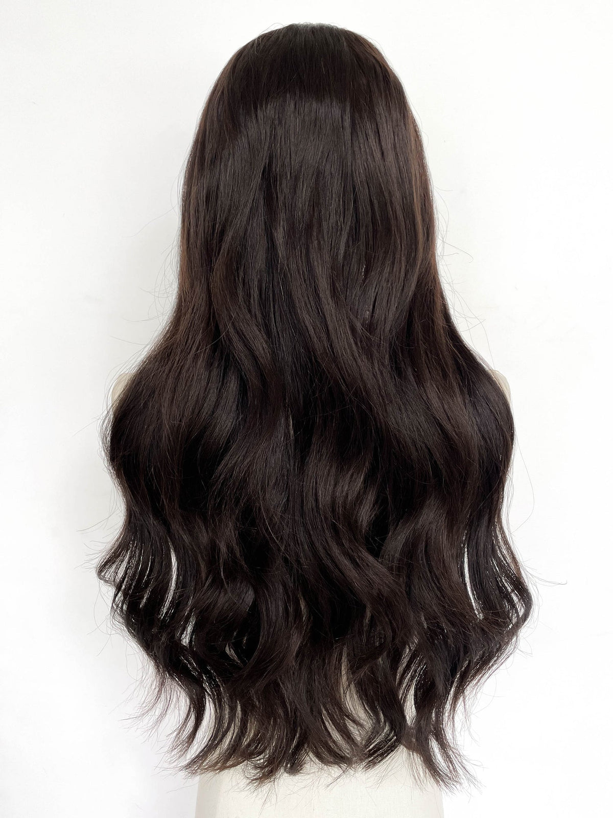 25" Long Straight Brunette Lace Front Remy Human Hair HHC037