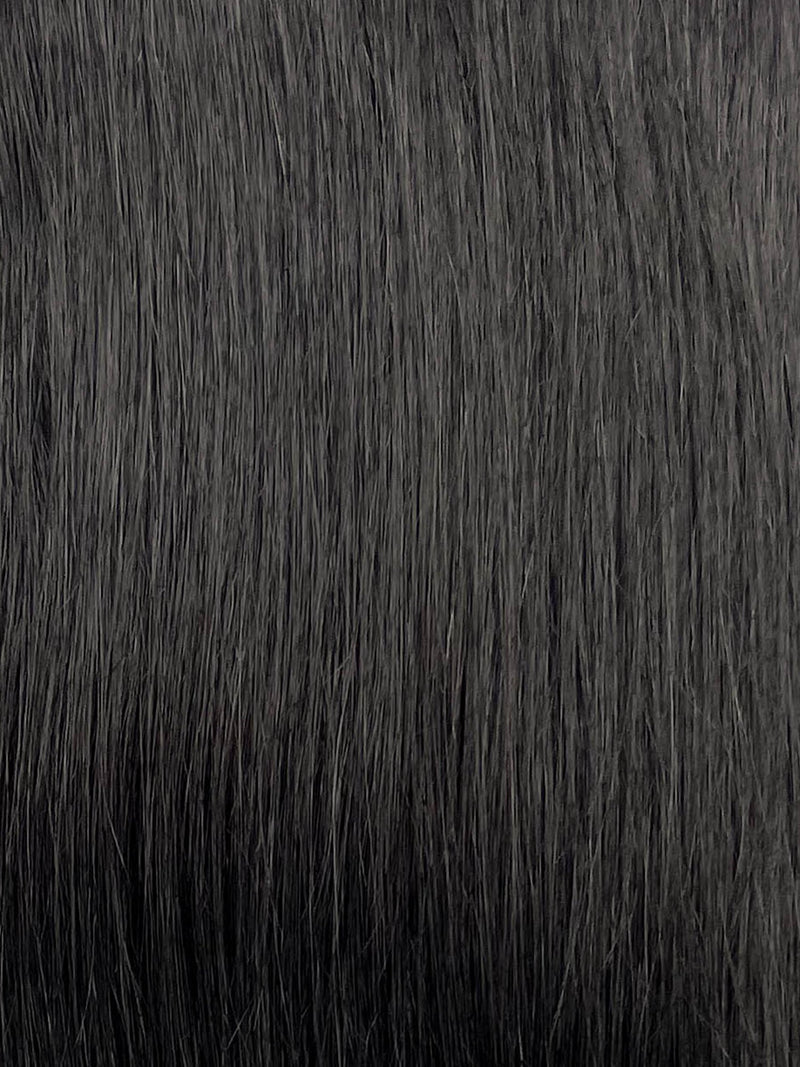 16" Long Straight Black Full Lace Remy Human Hair HHC111