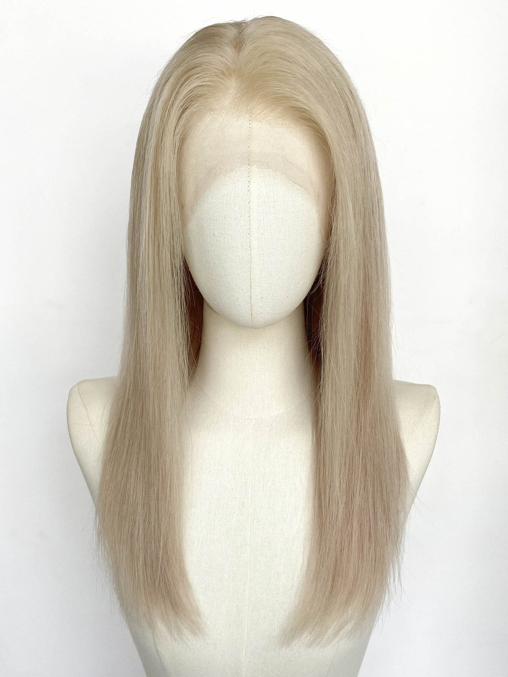 20" Long Straight Blonde Full Lace Remy Human Hair HHC180B