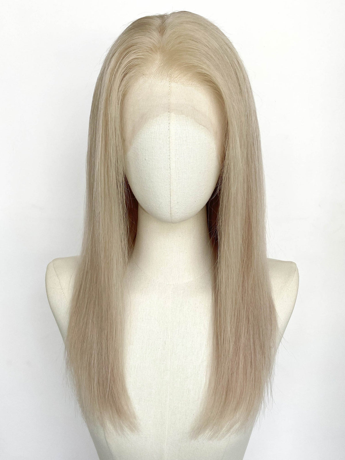 20" Long Straight Blonde Full Lace Remy Human Hair HHC180B