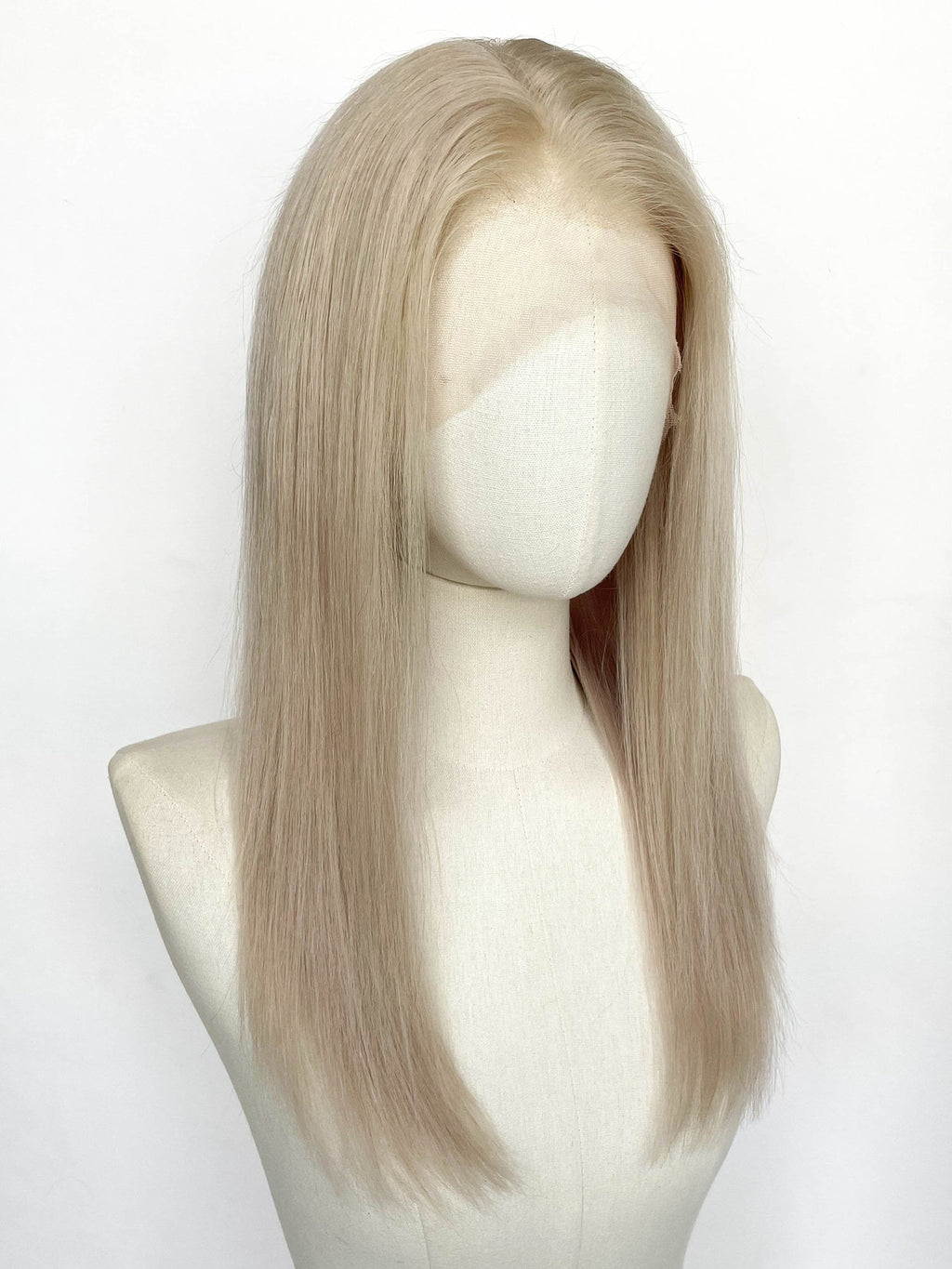 20" Long Straight Blonde Full Lace Remy Human Hair HHC180B