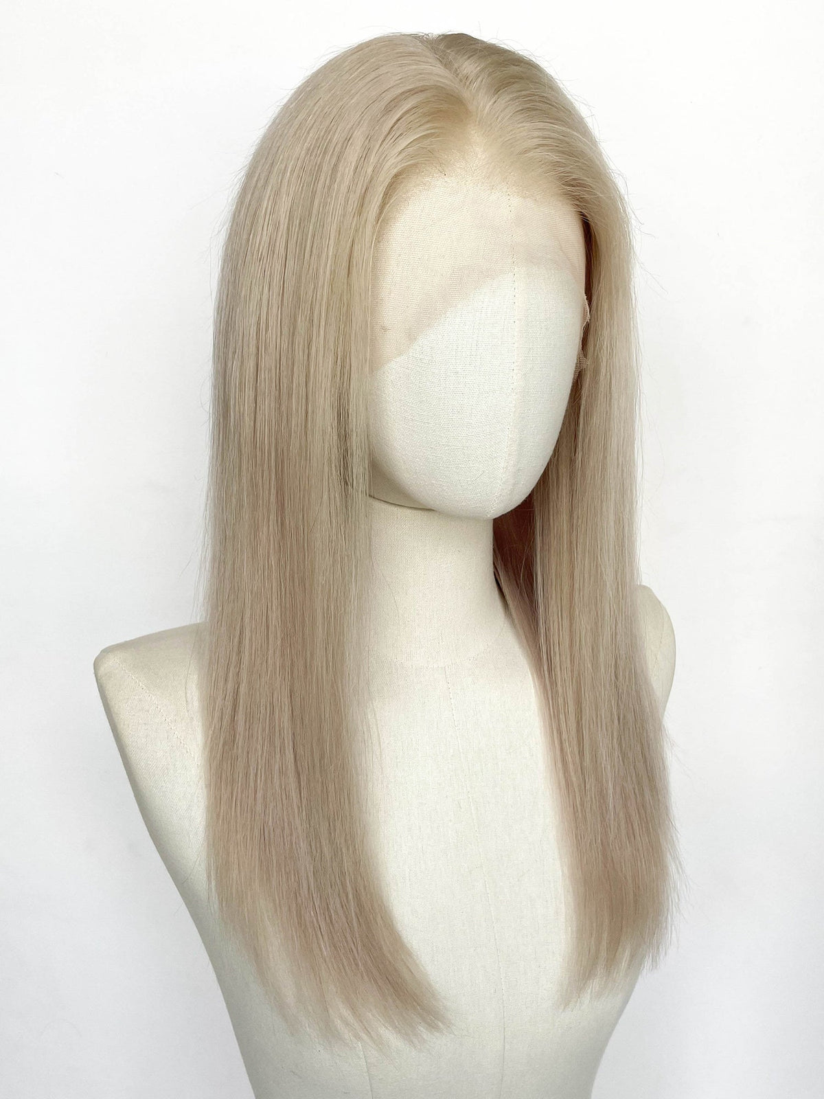 20" Long Straight Blonde Full Lace Remy Human Hair HHC180B