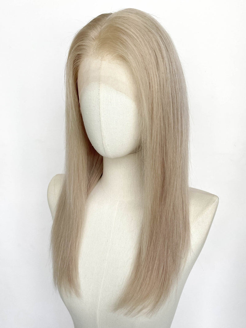 20" Long Straight Blonde Full Lace Remy Human Hair HHC180B